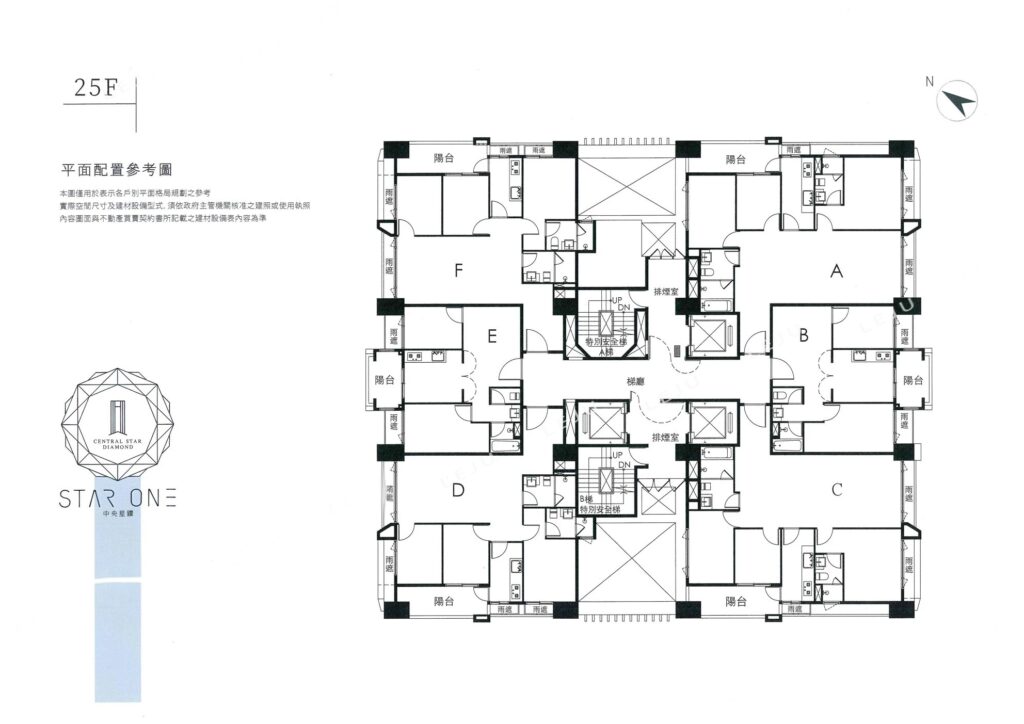 Star one 中央星鑽 - 戶型圖