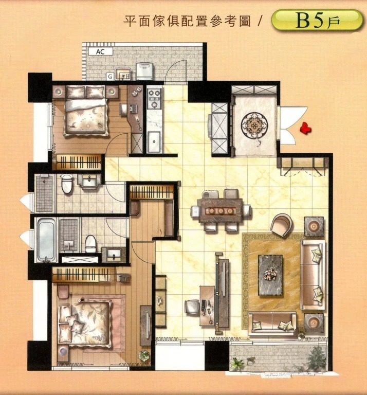 巴黎公園 - 戶型圖