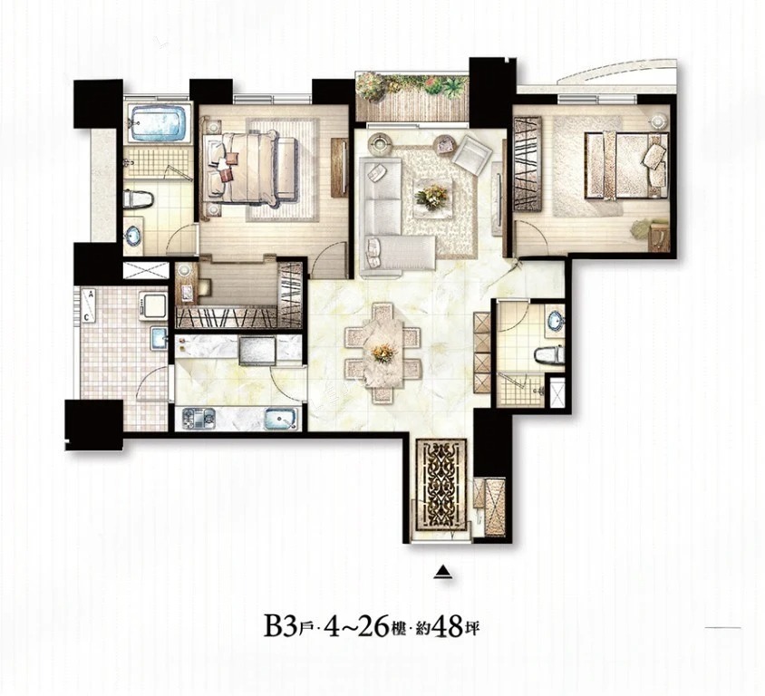 遠雄新宿 - 戶型圖